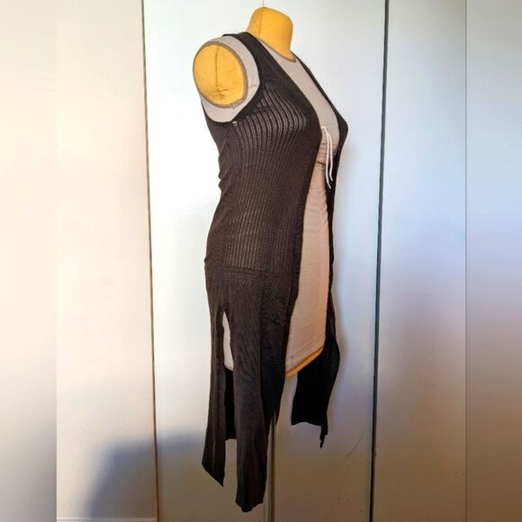 $5 Item! Y2K Dynamite XS Knit Knee Length Brown Duster Sweater - Picture 7 of 8